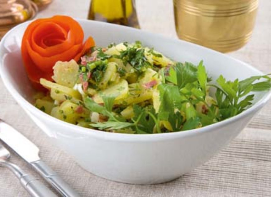 pastırmalı patates salatası