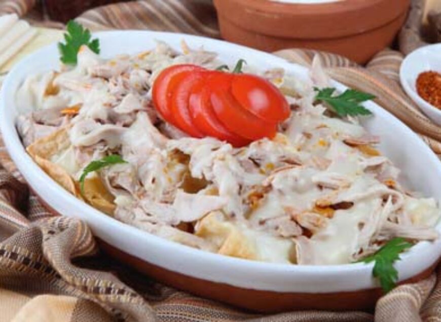 Teigfladen mit Hähnchenfleisch – BAKTAT